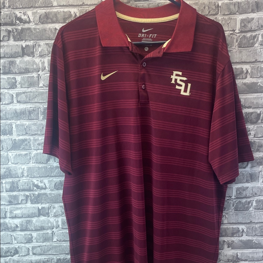 Florida Statee
Nike Men's Burgundy Dri-FIT Polo Shirt